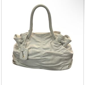 Sale‼️Furla Elegant White Leather Handbag-Selling As Is